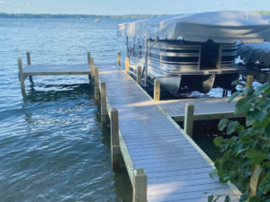 Custom Built Pier with a Catwalk for Accessing Boats