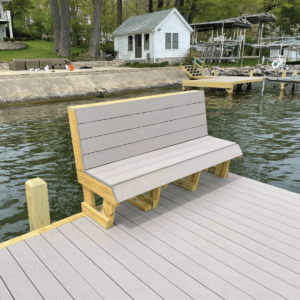 Dock bench add-on accessories