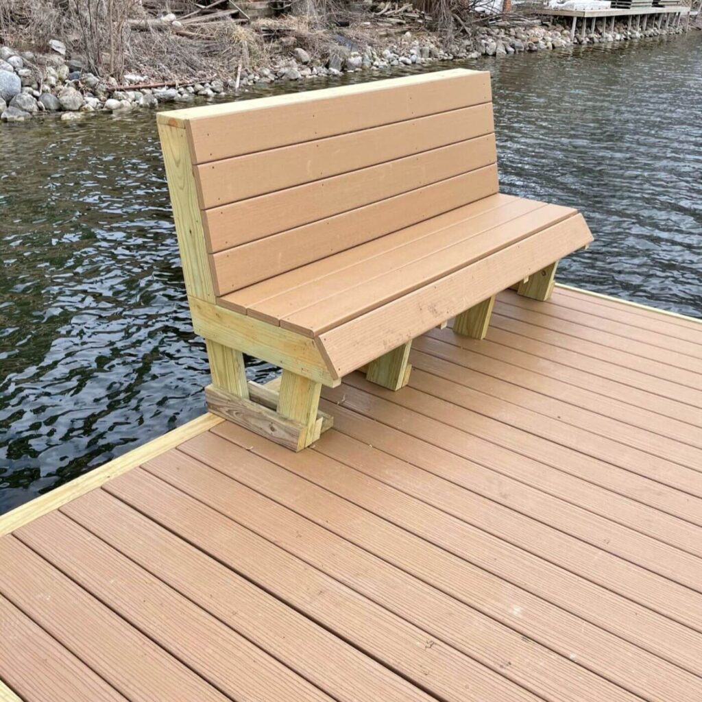 Composite Bench on Pier