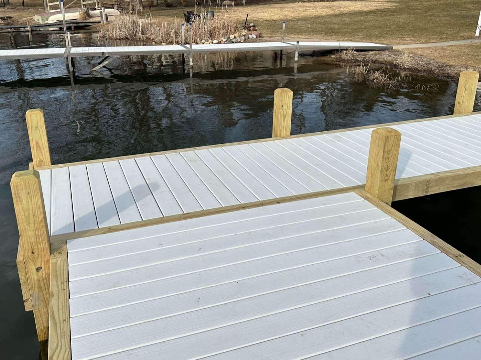 Composite Pier on Moose Lake