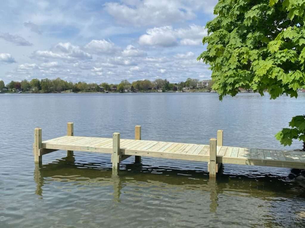Straight Pier on Okauchee Lake